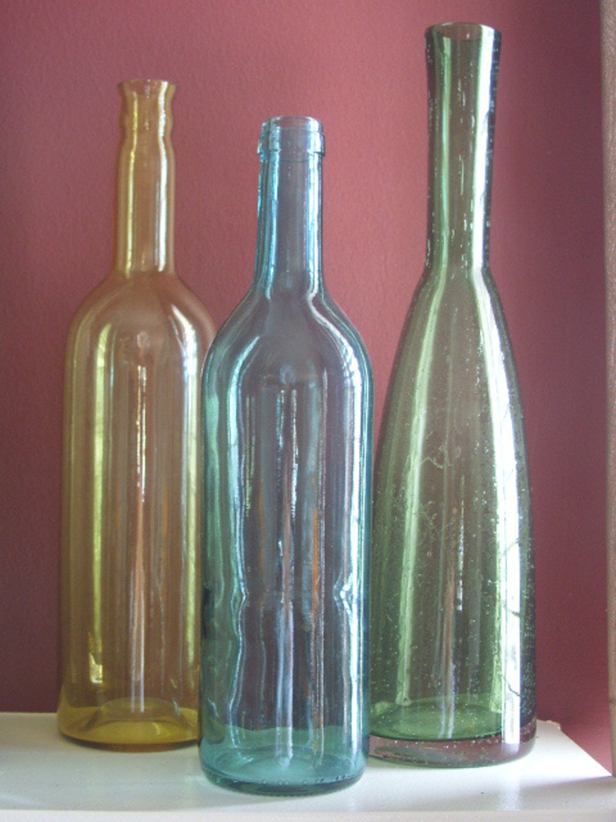What to do with empty glass bottles?