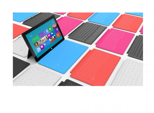 The new Microsoft Surface with an army of interchangable keyboards