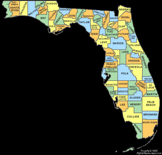 Each of Florida's 67 counties has a canvassing board that collects all the election totals throughout the county and sends those totals to the Florida Secretary of State who declares the winner of the election.