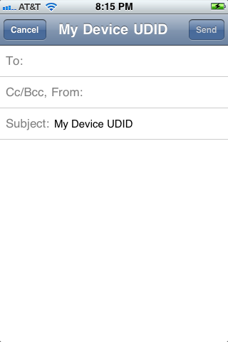 If you choose to email the number, a new message will open with the number pre-populated in the body.