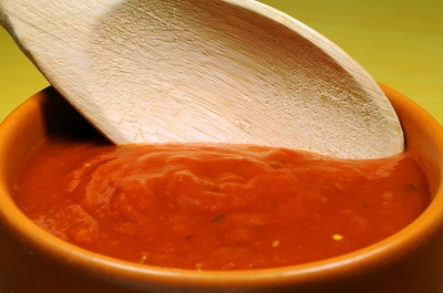 Tomato sauce is the best source of lycopene to help give the skin natural sunscreen abilities.