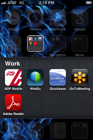 Tap the WebEx app to open it.