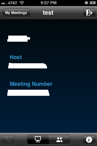 This screen appears until the host arrives.