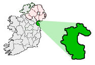 Map location of County Louth, Ireland