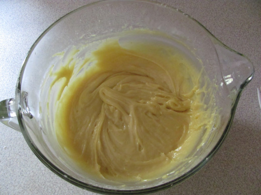 What your batter should look like - a little thicker than cake batter