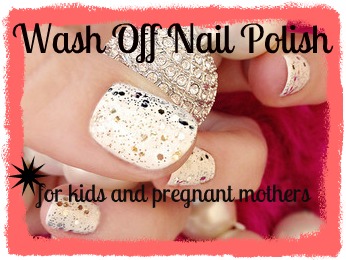 Wash Off Nail Polish - Non Toxic