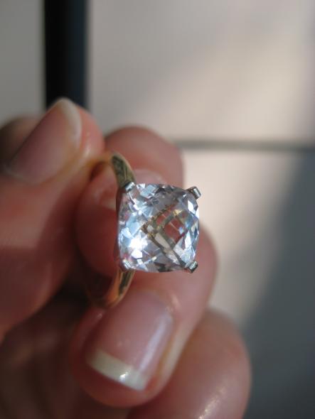 A beautiful White sapphire