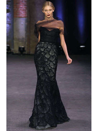 Cristian Siriano's fish scale gown is an elegant twist an animal inspired couture.