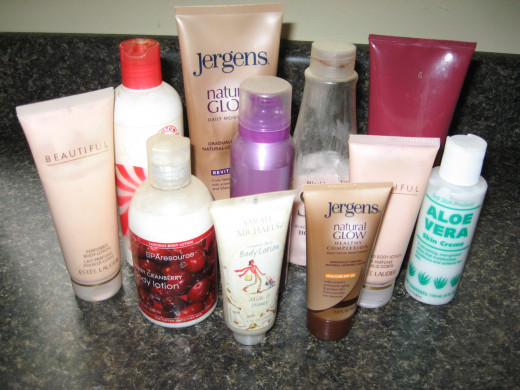 some of my moisturizers