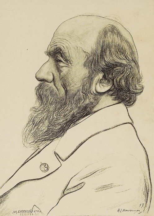 Dutch architect P.J.H. Cuypers (1827-1921), by H J Haverman in 1897