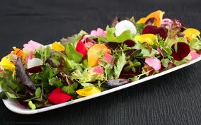 A Beautiful Meal Of Edible Flowers