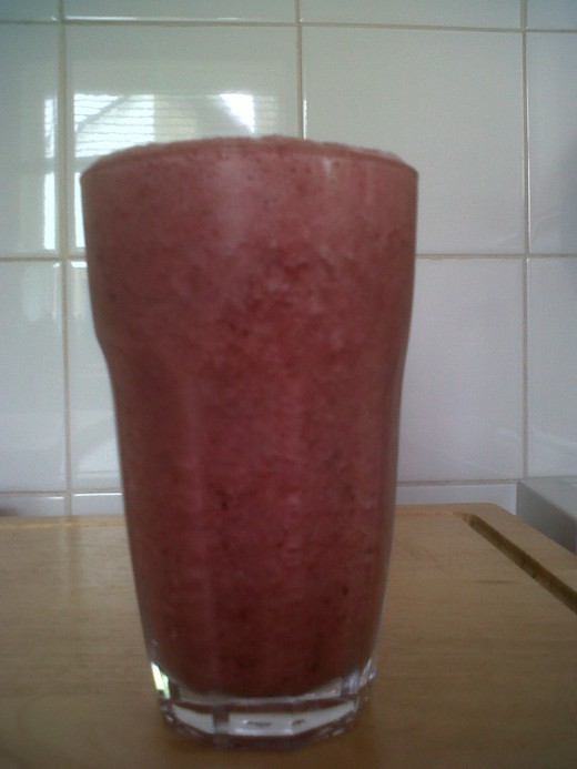 Healthy, cheap and easy smoothie for less than 30 pence (50 cents)!