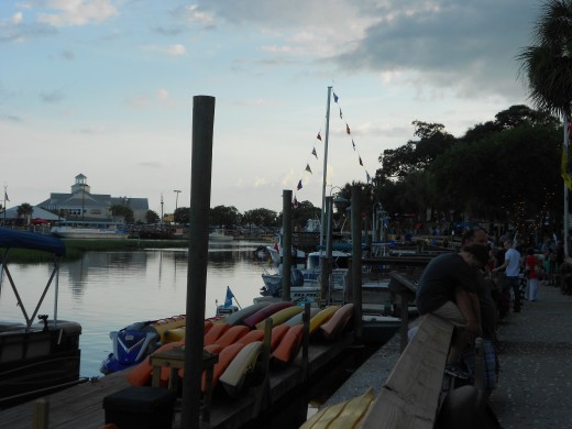 The waterfront at Murrell's Inlet is fantastic! It is definitely worth going for the evening.