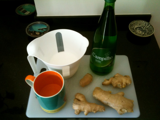 These are all the ingredients you'll need to make your very own ginger-ale