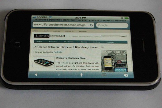 Safari on the iPhone