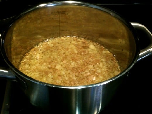 Ginger's starting to cook