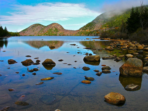 Bubble Pond is just one of the many quiet places found in Acadia National Park.