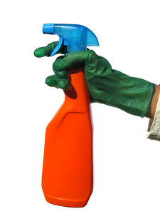 Gather your cleaning supplies.