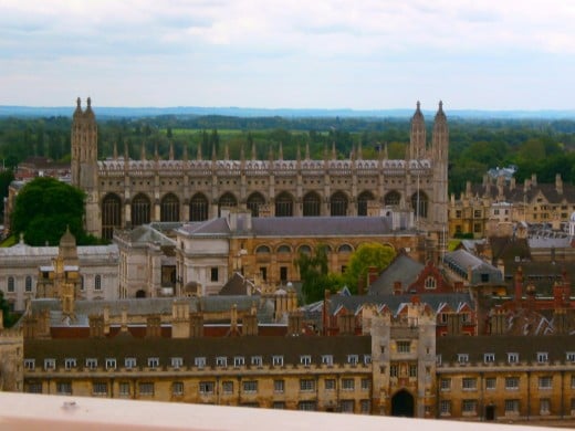 Roofs of Cambridge's colleges. Photo by Flysky