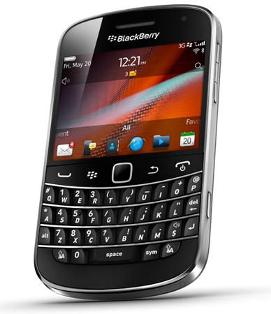 BlackBerry Bold 9930 showcasing the typical BlackBerry design that got overtaken by the iPhone-like touchscreen slab smartphone wave