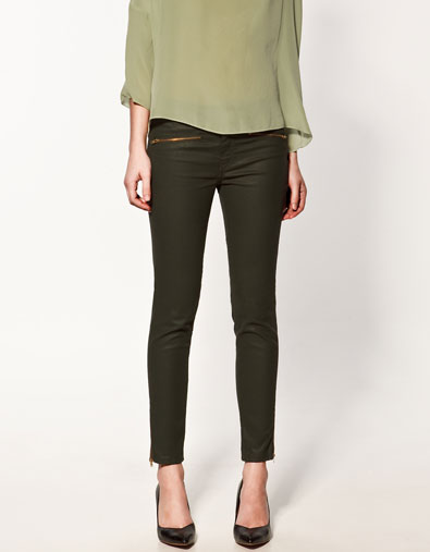 Coating trousers with Zip
