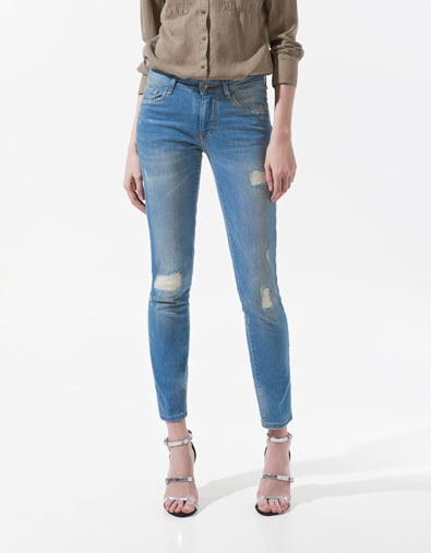 Washed Slim Fit Jeans
