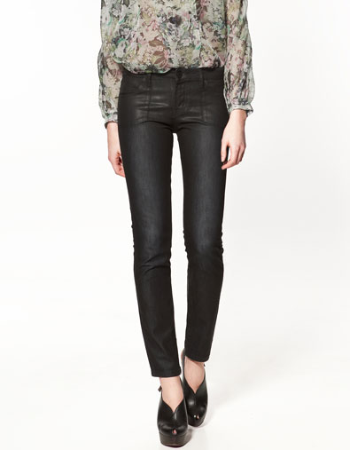 Coating Trousers in Black