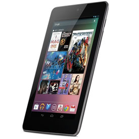 The Google Nexus 7 tablet operates on the Android Jelly Bean operating system.
