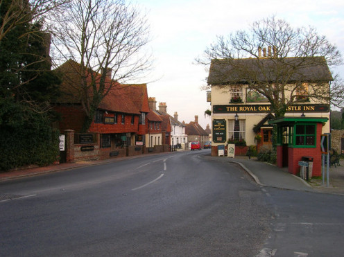 Royal Oak & Castle Inn, and the Old Mint House, Pevensey