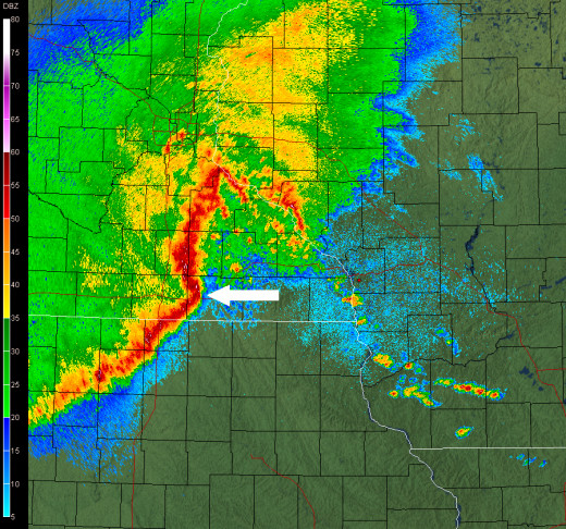 It kept its strength as it plowed through county after county all the way to the ocean!