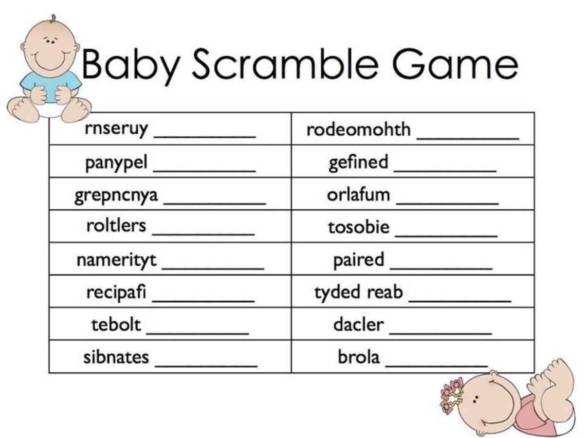 Adorable Baby Shower Games (With Printable Templates) Holidappy