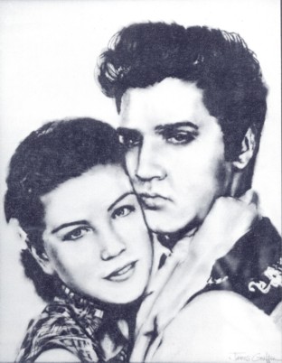 "Loving You" Portrait by James R. Griffin             (April 9, 1939 - July 5, 2011)