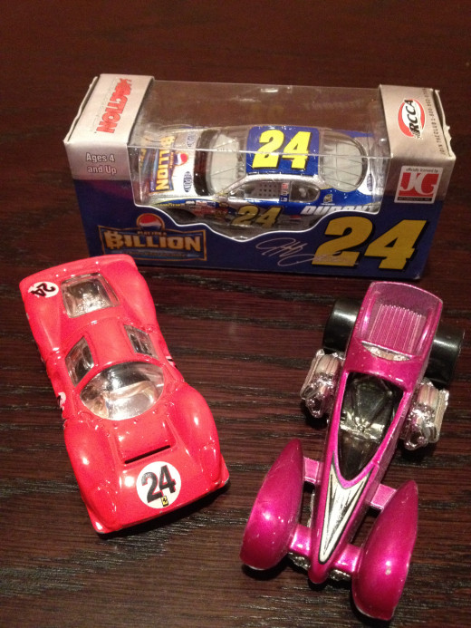Collecting toy show cars is a hobby for most boys. 