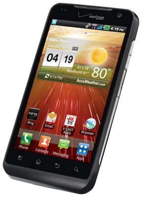 The LG Revolution runs on the Android 2.2 Froyo operating system.