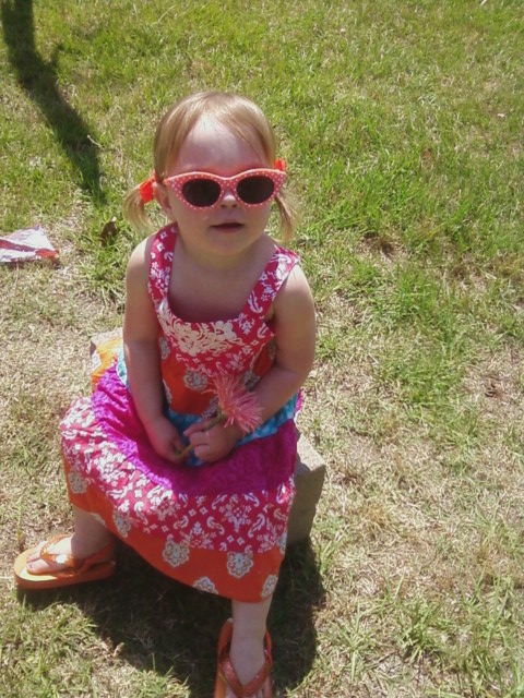 Brooklynn loves her baby sunglasses. Brooklynn loves her baby sunglasses.