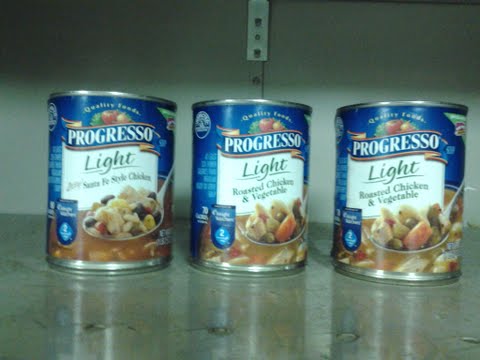 Soup cans at my job.