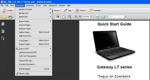 Click "Document."