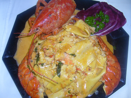 Pappardelle with lobster