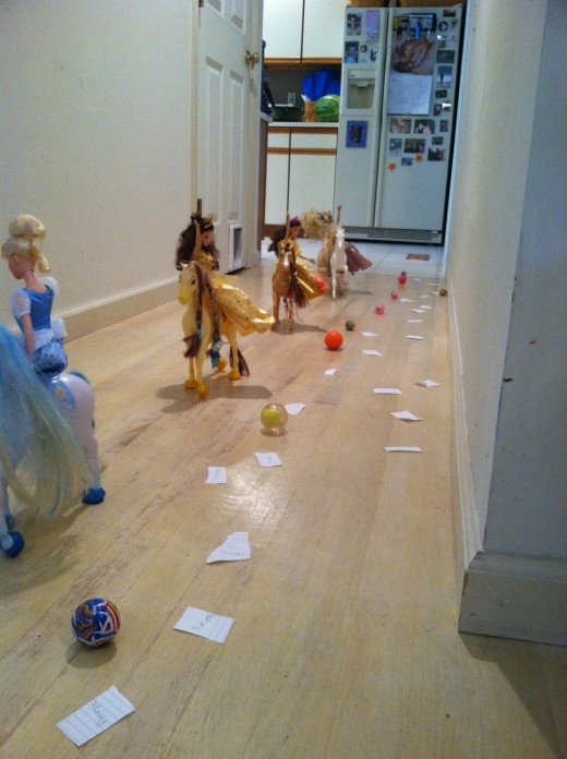 The princess parade route to the castle.