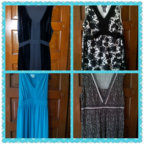 Dresses I wore during and after my pregnancies. 