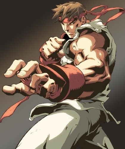 Ryu battle pose.