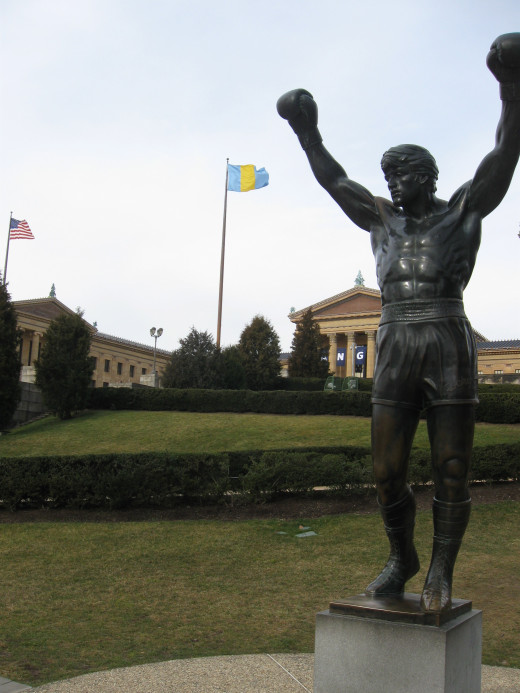 Rocky statue in front of the Philadelphia Museum of Art