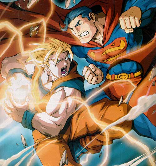 Son Goku vs Superman fan art