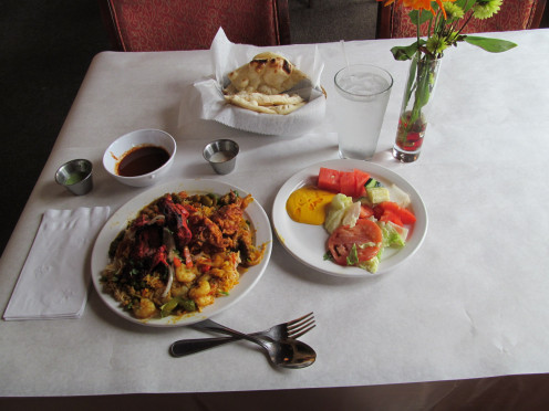Chef approved, view of my meal