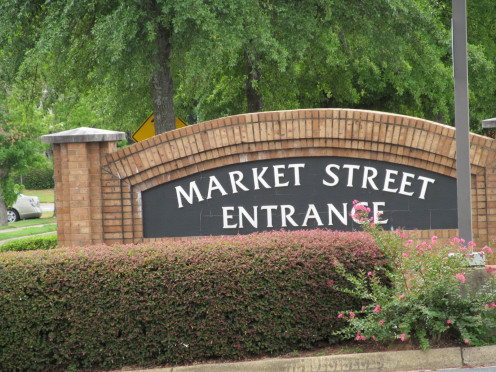 From Market Street; you will see this sign...you are here