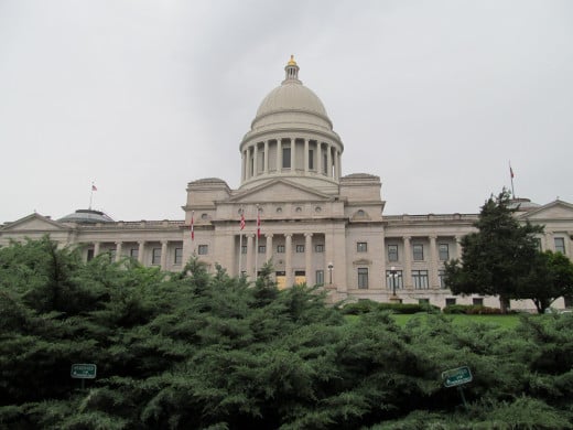 Arkansas State Capitol should be lined in Coal, Oil and Natural gas, as these are the only ones who get "in".