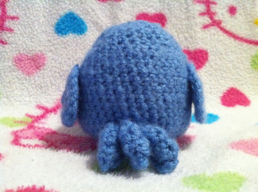 crochet blue bird