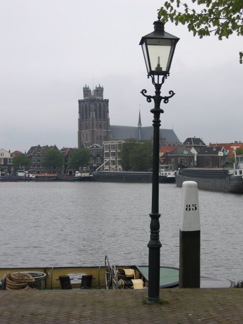 Dordrecht Cathedral from the Kalkhaven