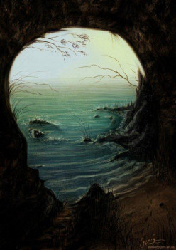 A poem, Abandoned ocean cave