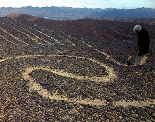 Maria Reiche, German Mathematician. Preserver of the Nazca Lines Pampa (1903-1998)